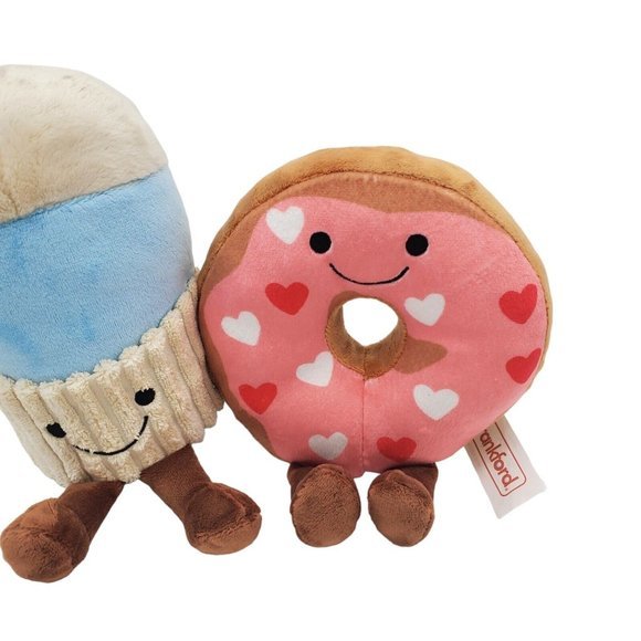 Frankford Valentine Plush Donut Let Me Go Pair Couples 2022 Donut & Cup Gift - Picture 4 of 5